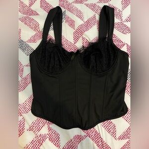 Shein | Black Lace Bustier